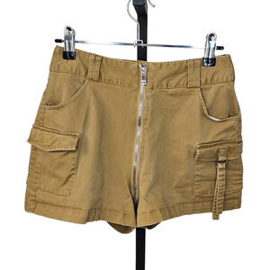 Tiger Mist Serge Shorts Cargo Zip Size  Small